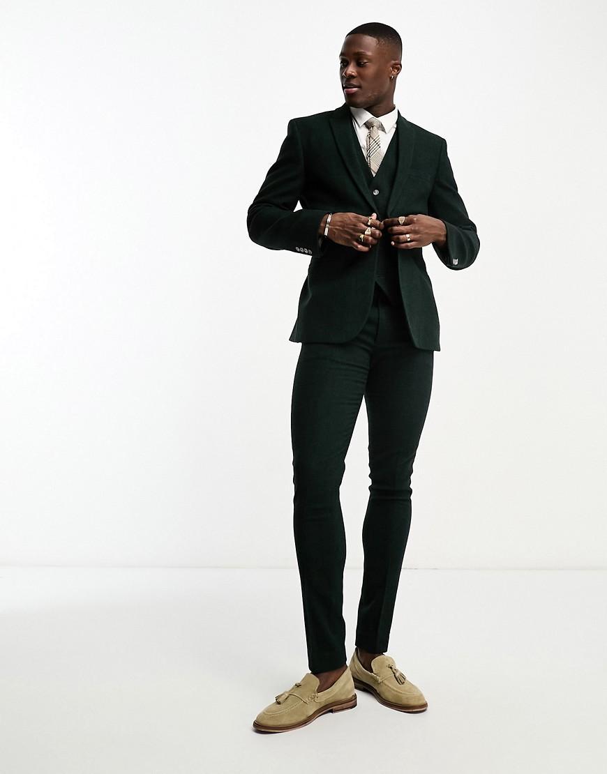 ASOS DESIGN skinny wool mix suit pants Product Image