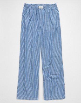 AE Striped Wide-Leg PJ Pant Product Image