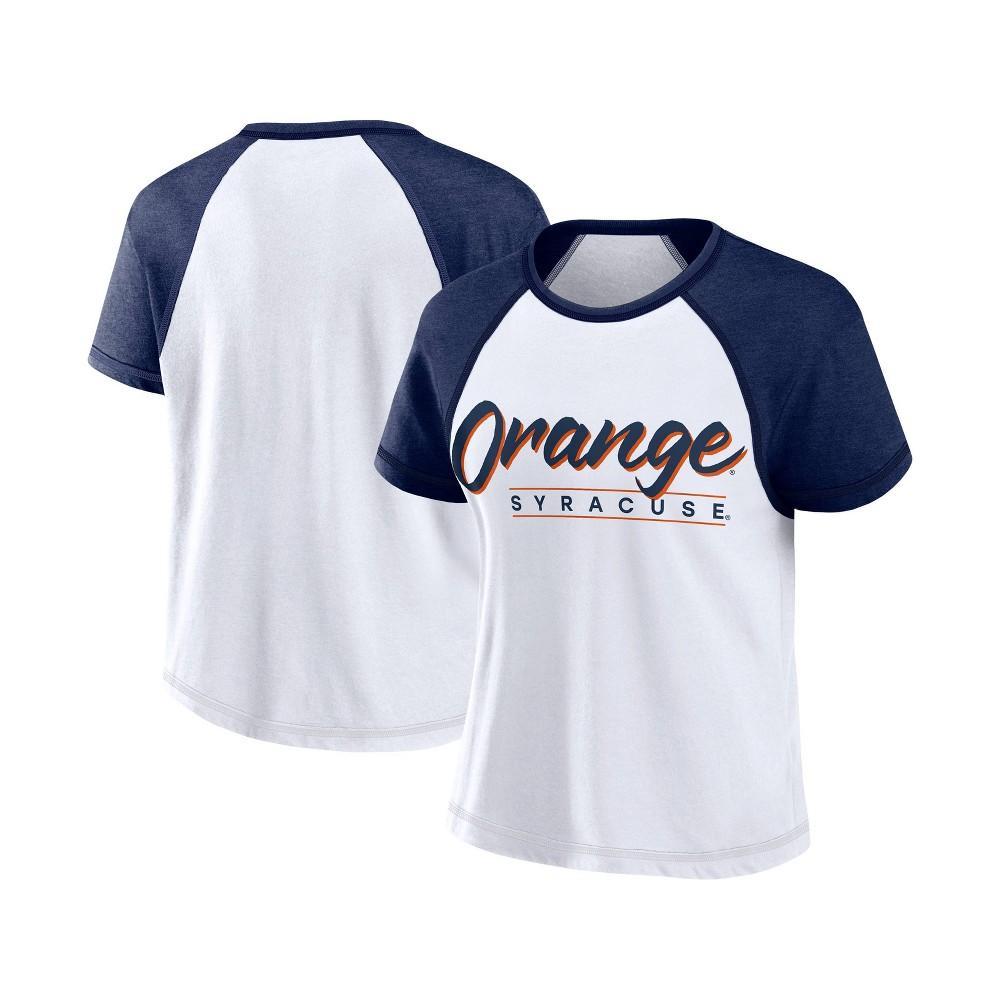 NCAA Syracuse Orange Womens White Stitch T-Shirt Product Image