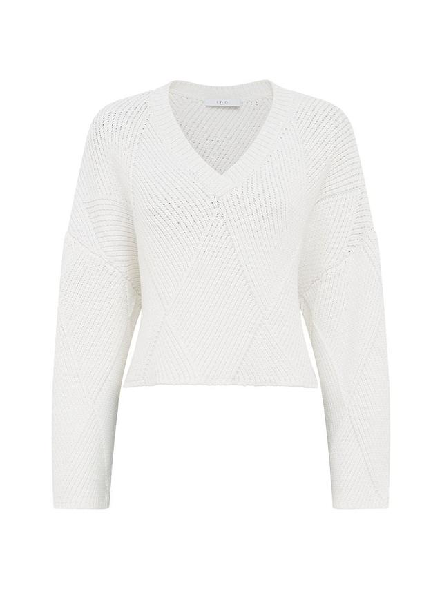 Womens Obeline Diamond Stitch Sweater Product Image