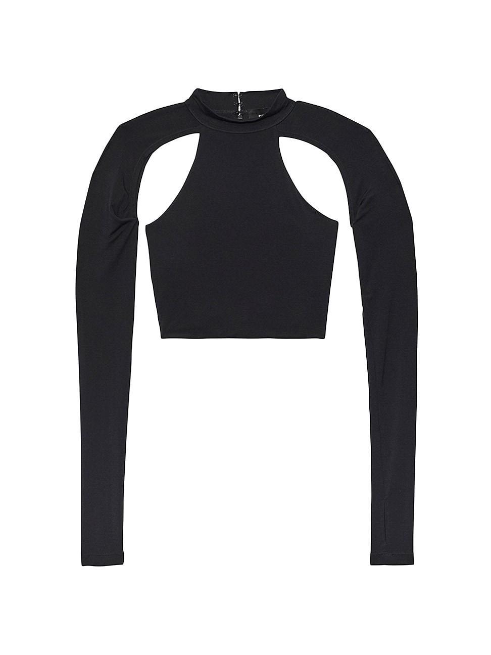 Womens Cut-Out Jersey Crop Top product image