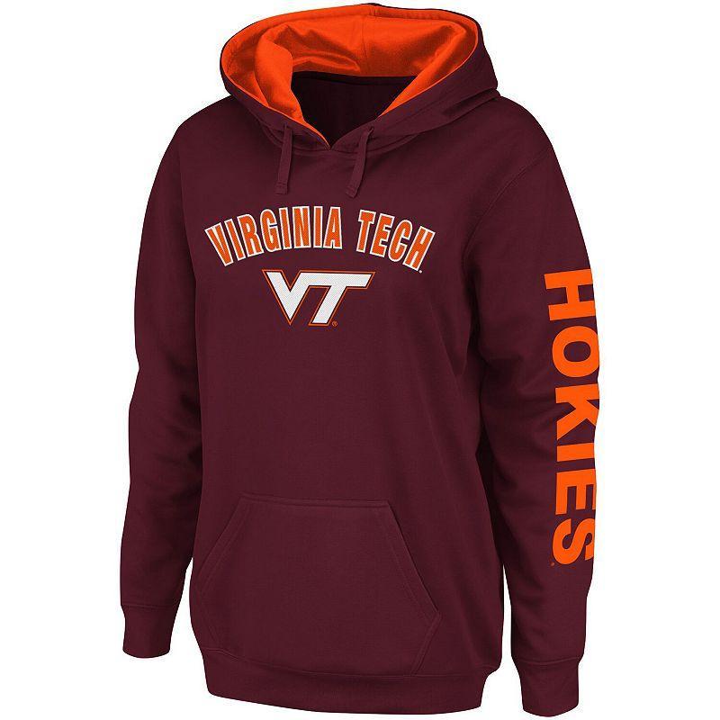 Womens Colosseum Maroon Virginia Tech Hokies Loud and Proud Pullover Hoodie Product Image