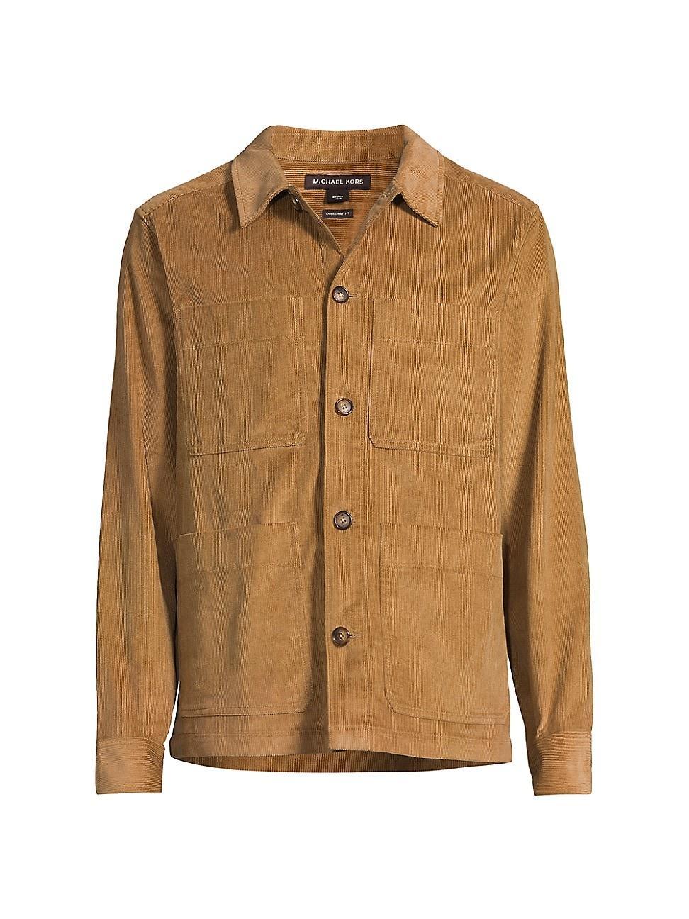 Mens Cotton Corduroy Shirt Jacket Product Image