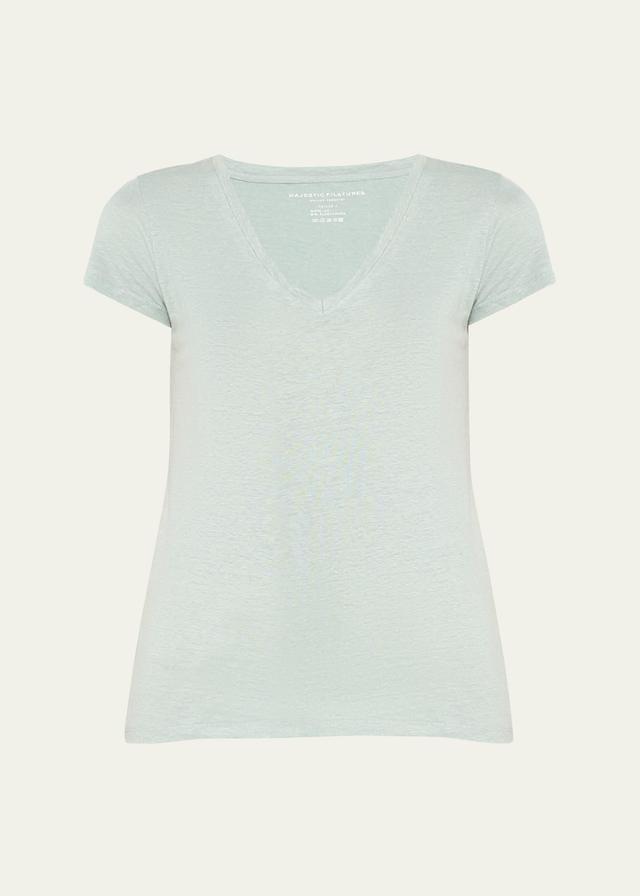 Womens Soft Touch V-Neck T-Shirt Product Image