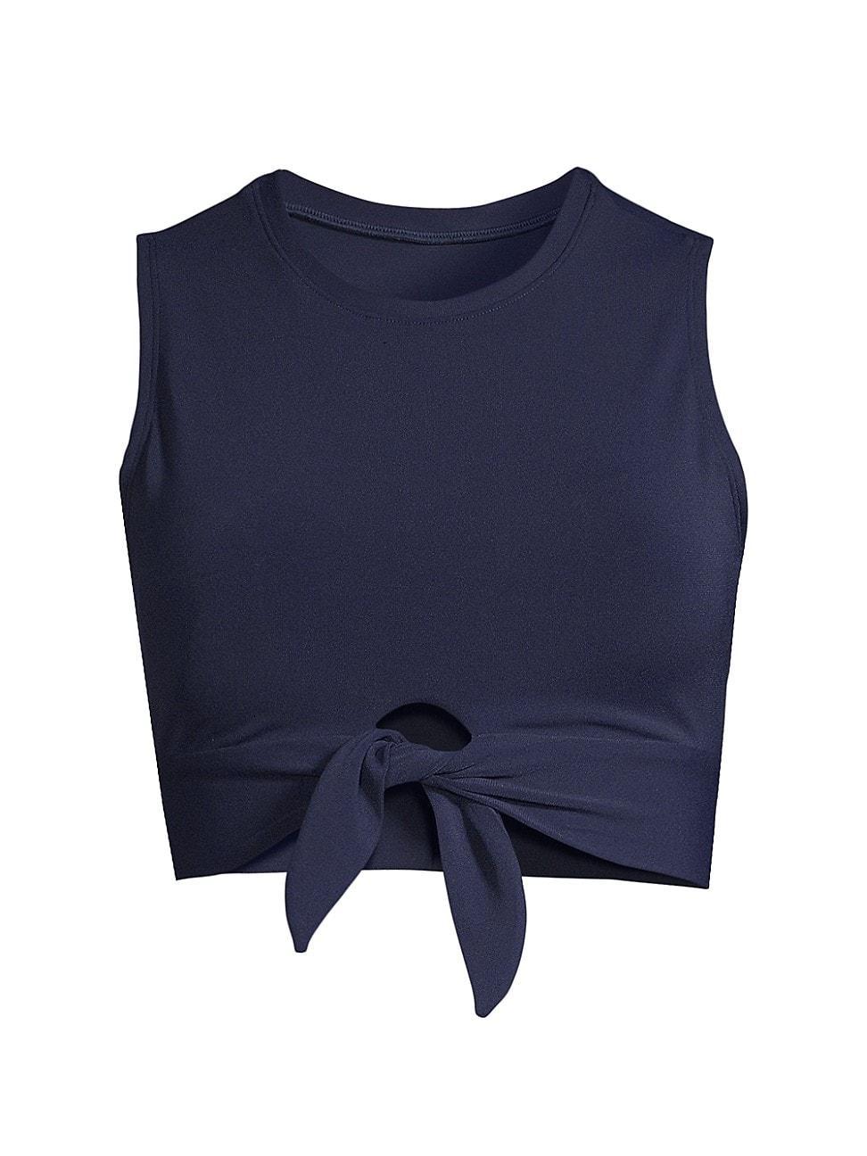 Womens Ava Cropped Swim Tank Top Product Image