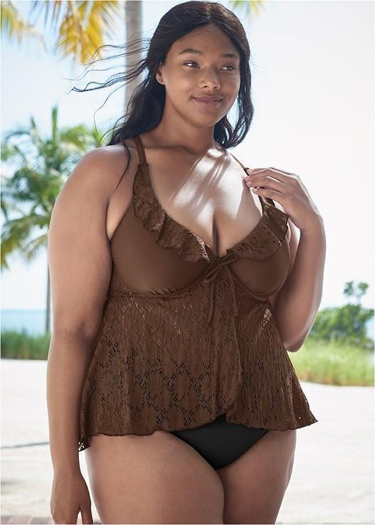 Lace Underwire Tankini Product Image