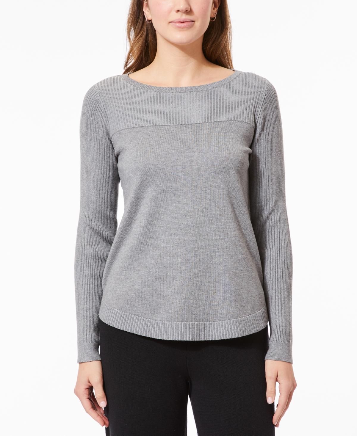 Melissa Paige Womens Boat Neck Long-Sleeve Sweater Product Image