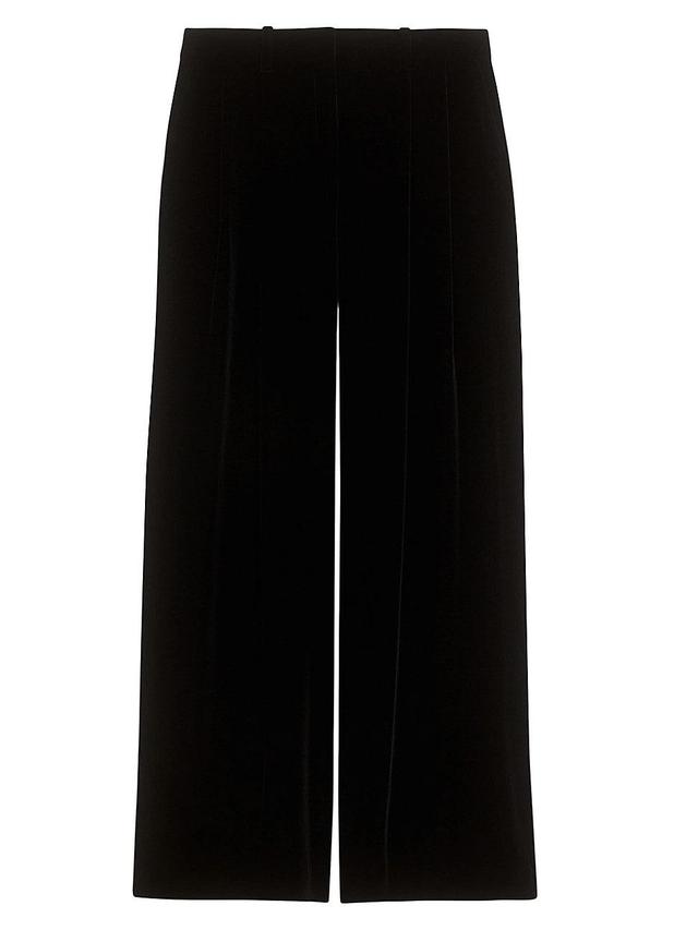 Womens Low-Rise Pleated Pants Product Image