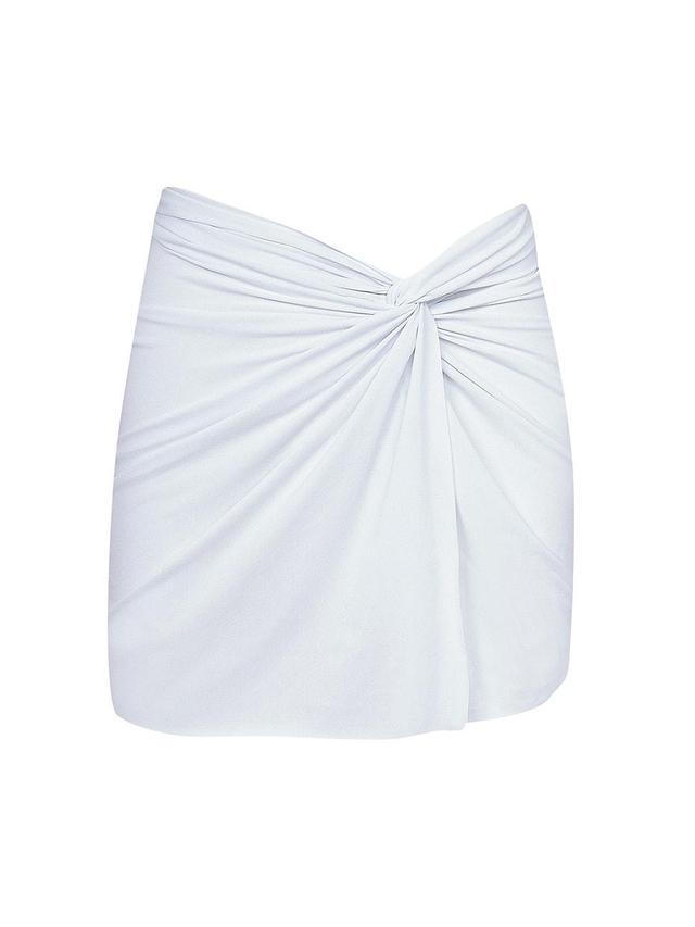 ViX Swimwear Karen Ruched Cover-Up Miniskirt Product Image