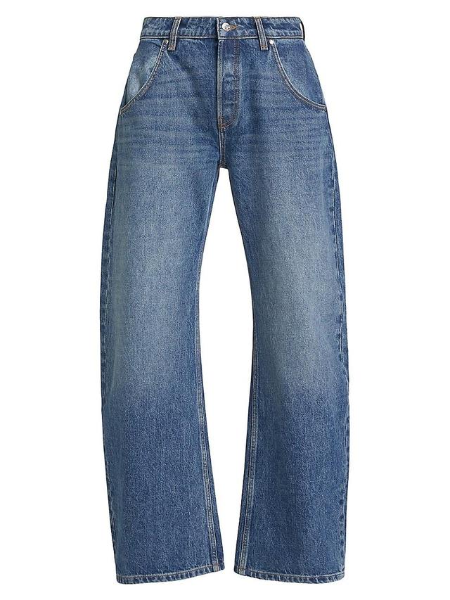 Womens Enzo Mid-Rise Barrel Jeans Product Image