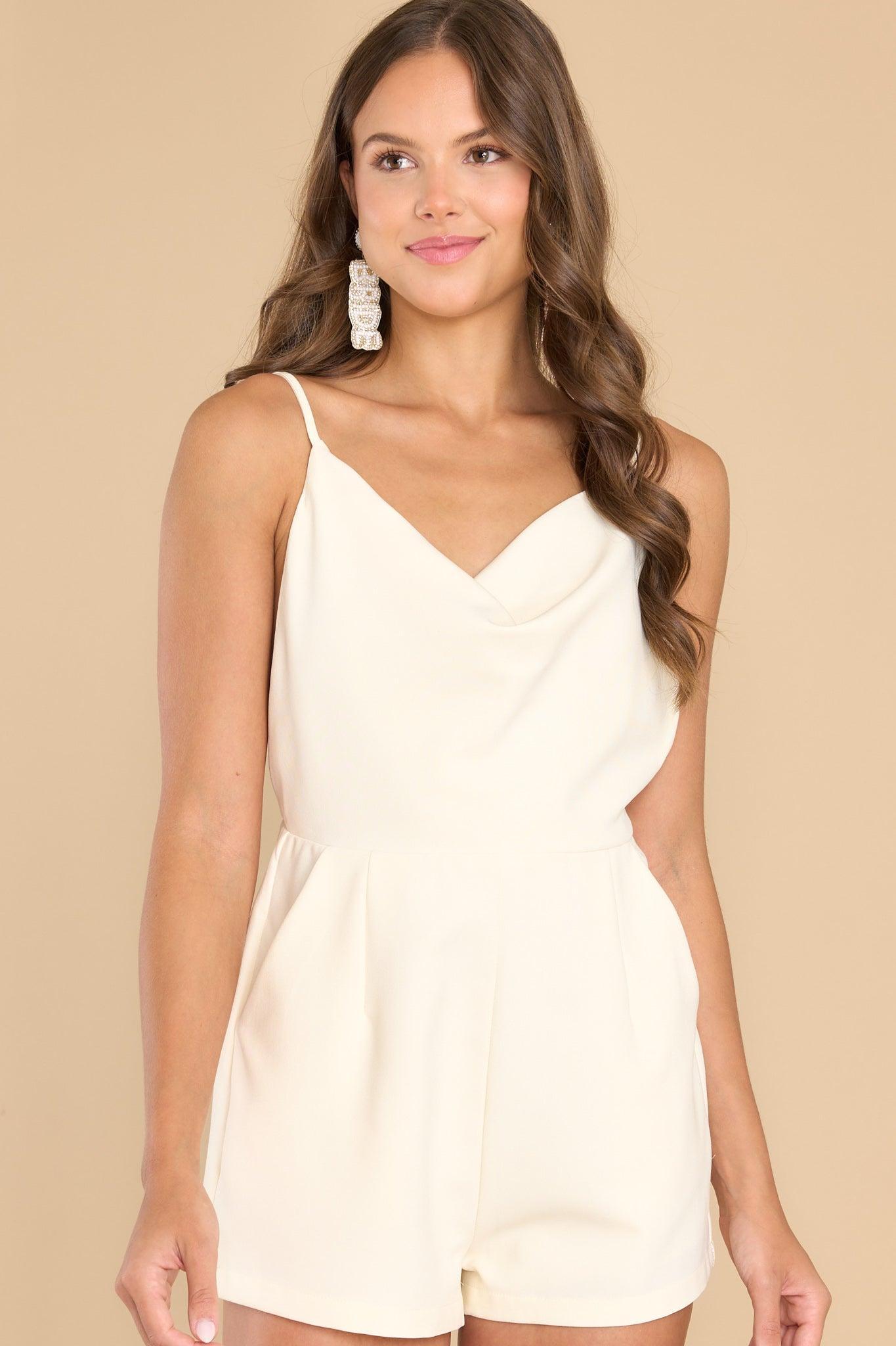 Powerful Thing Ivory Romper Product Image