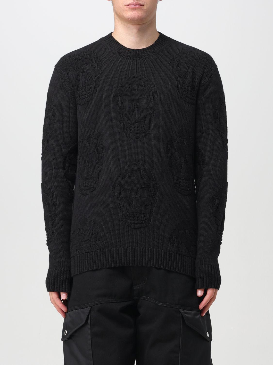 Sweater With All-over Skull In Black Product Image