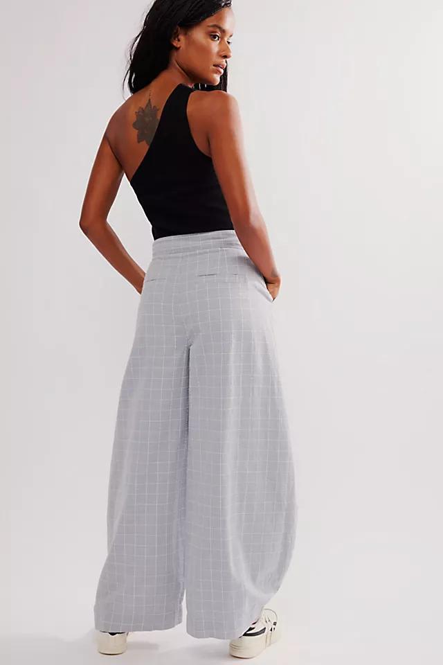 Tegan Plaid Barrel Trousers Product Image