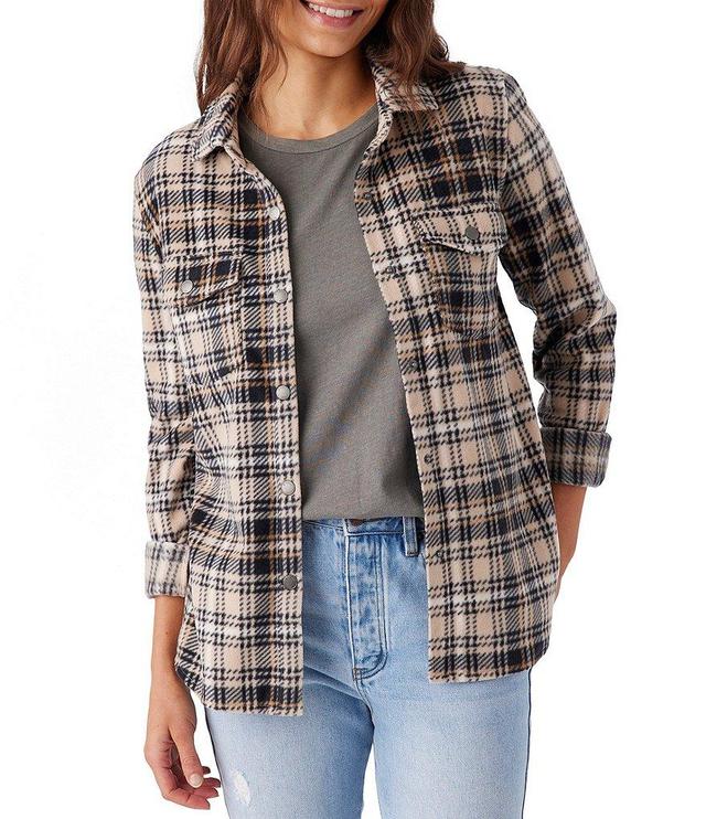 O'Neill Zuma Long Sleeve Light Plaid Flannel Jacket Product Image