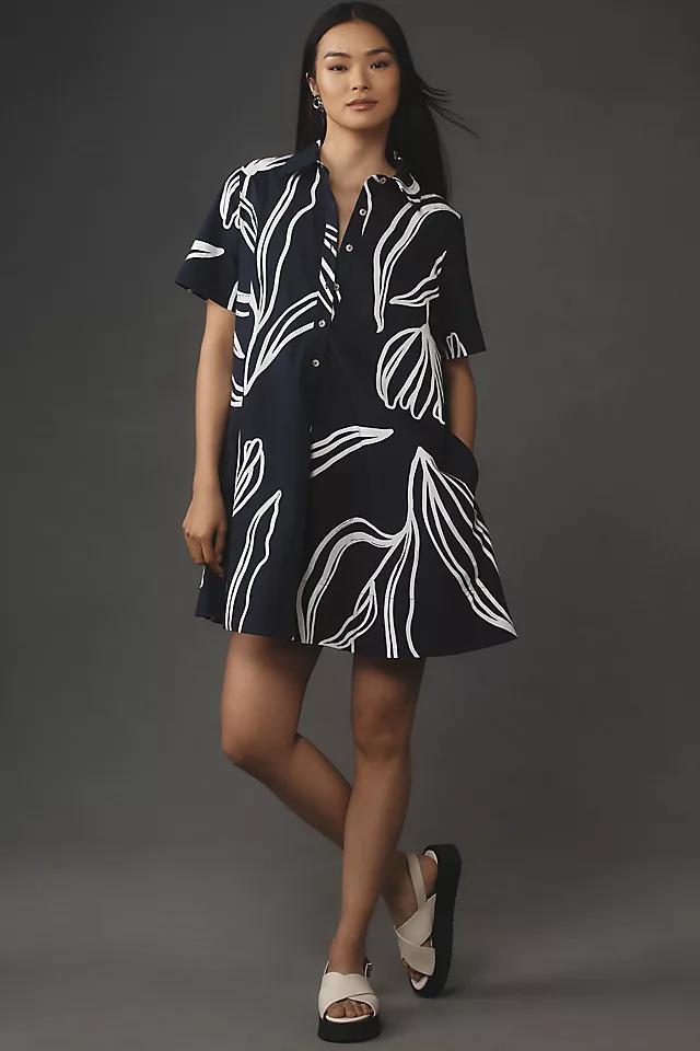 The Pollie Short-Sleeve Swing Tunic Mini Dress Product Image