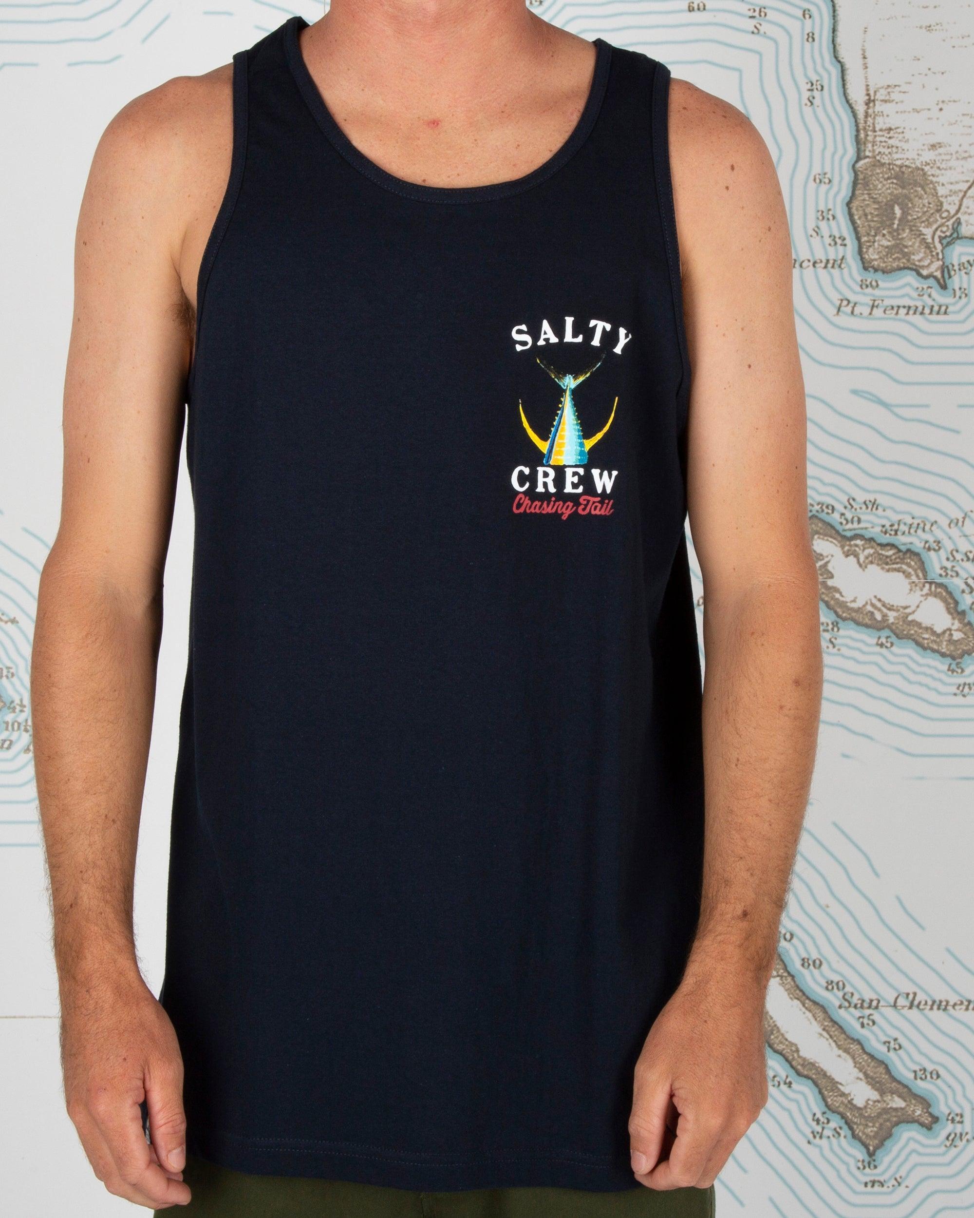 Tailed Tank - Navy Male Product Image