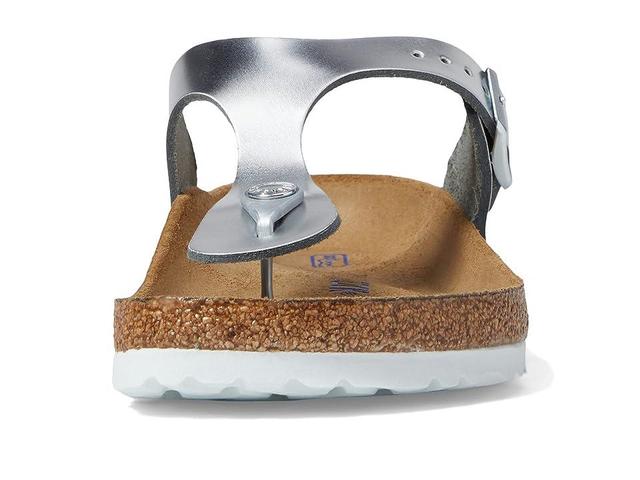 Birkenstock Gizeh Soft Footbed - Metallic Leather (Metallic Leather) Women's Shoes Product Image