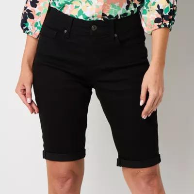 St. John's Bay Womens Mid Rise Bermuda Short Product Image