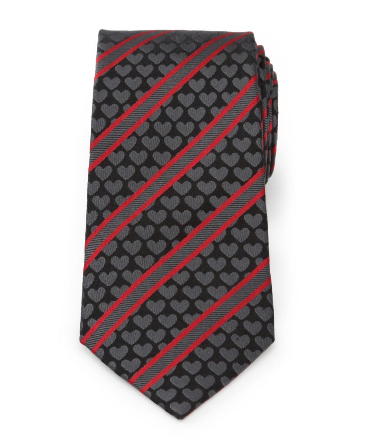 Mens Hearts & Stripes Silk Tie Product Image