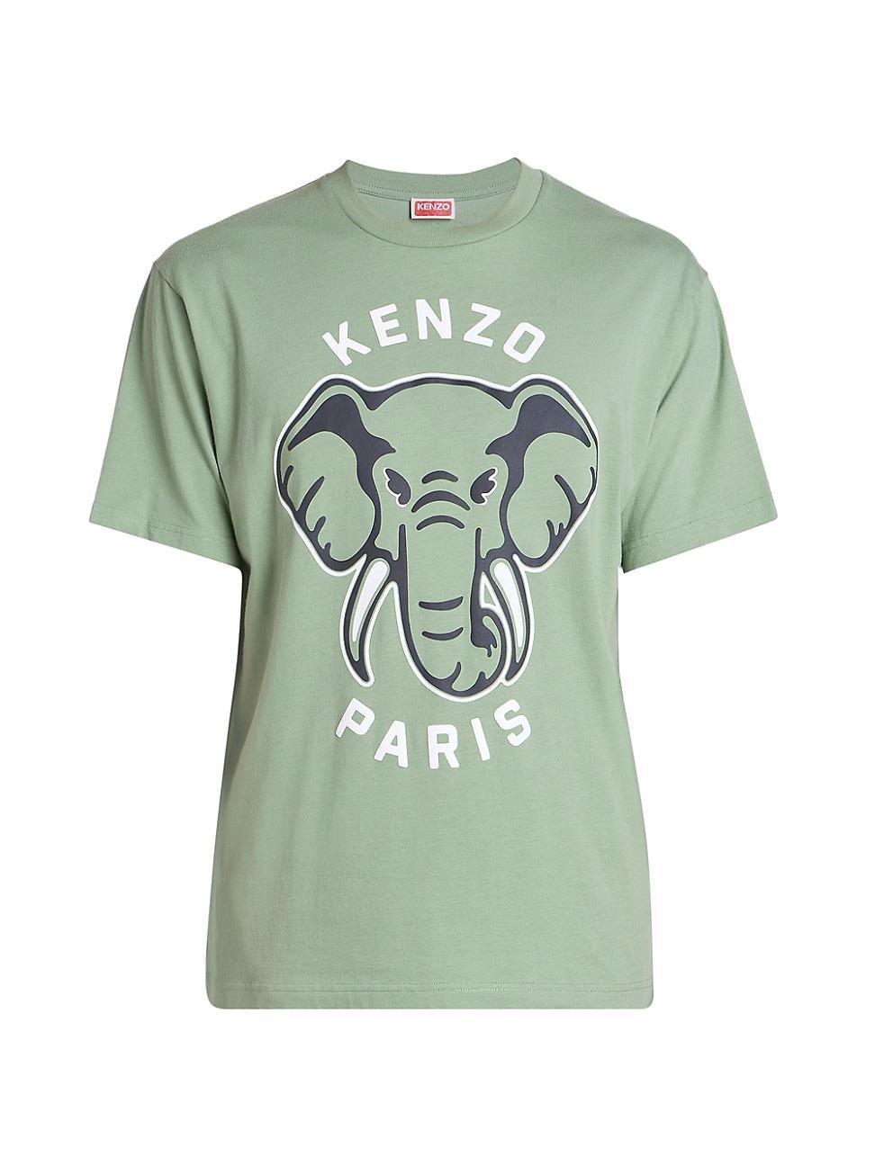 Mens Elephant Logo Crewneck T-Shirt Product Image