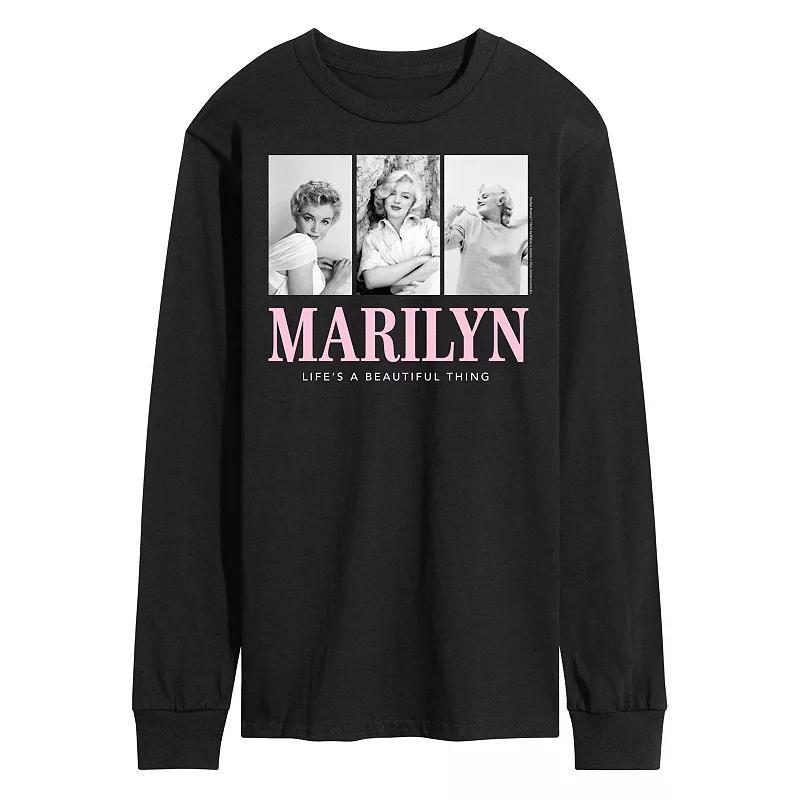 Mens Marilyn Monroe Beautiful Tee Blue Product Image