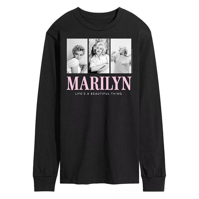 Mens Marilyn Monroe Beautiful Tee Blue Product Image