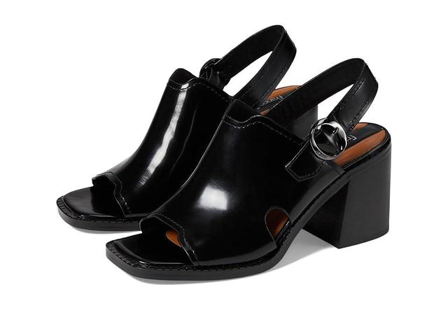 Franco Sarto Amy Slingback Block Heel Pep Toe Sandals Leather) Women's Sandals Product Image