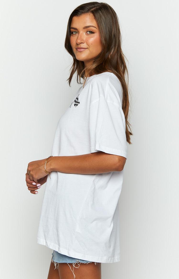 Too Quick White Tee Product Image