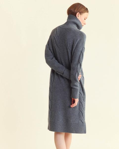 Fading Cable Sweater Dress -  Product Image