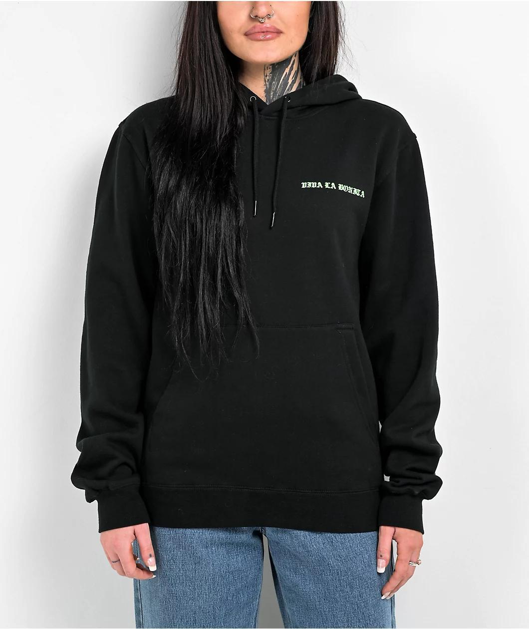 Viva La Bonita No Te Pases Black Hoodie Product Image