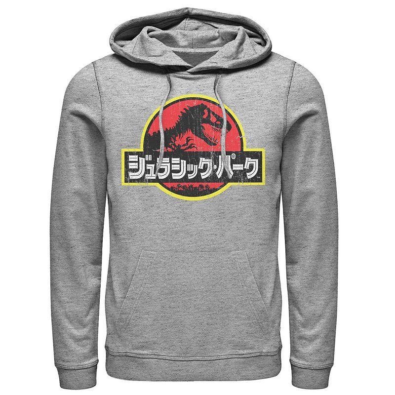 Mens Jurassic Park Logo Outlined Hoodie, Mens Product Image