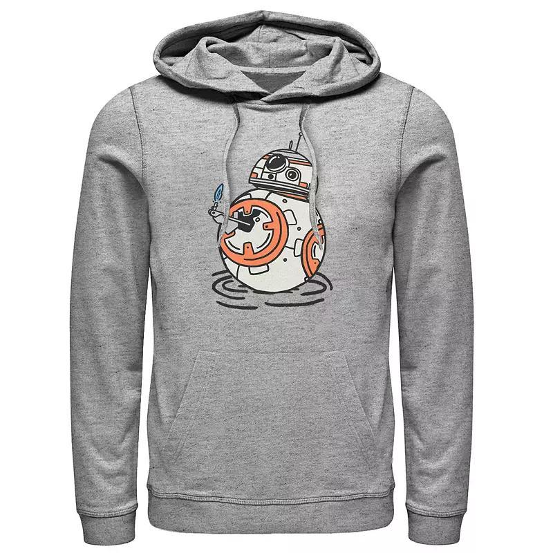 Mens Star Wars Easter Themed Chest Logo Hoodie Athletic Grey Product Image