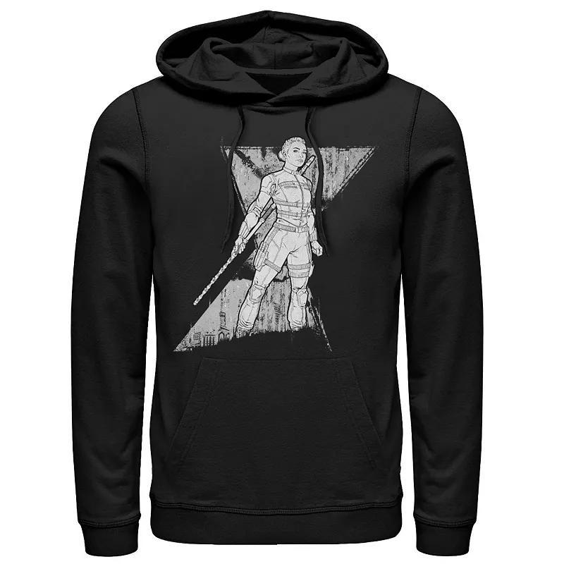 Mens Marvel Widow Yelena Sketch Logo Hoodie Product Image