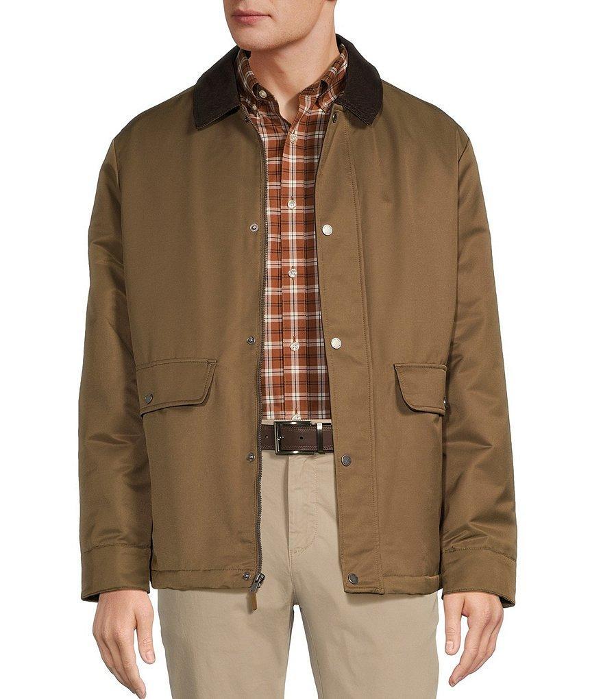 Roundtree & Yorke Carcoat Corduroy Collar Jacket Product Image