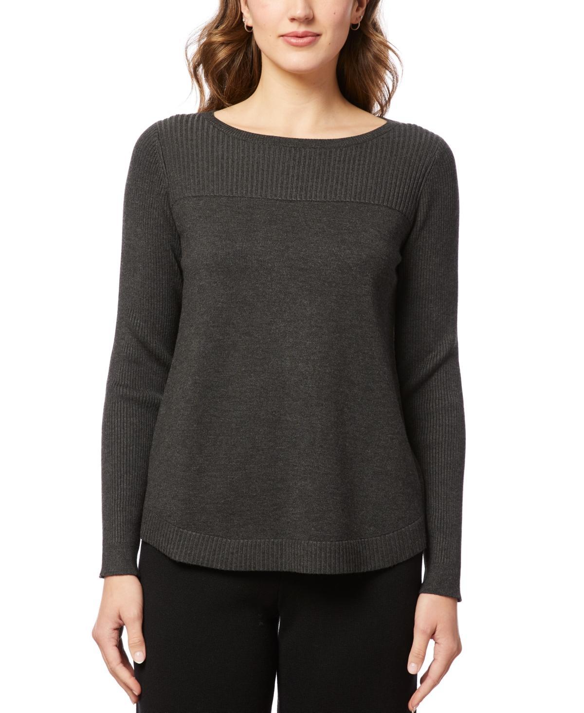 Melissa Paige Womens Boat Neck Long-Sleeve Sweater Product Image