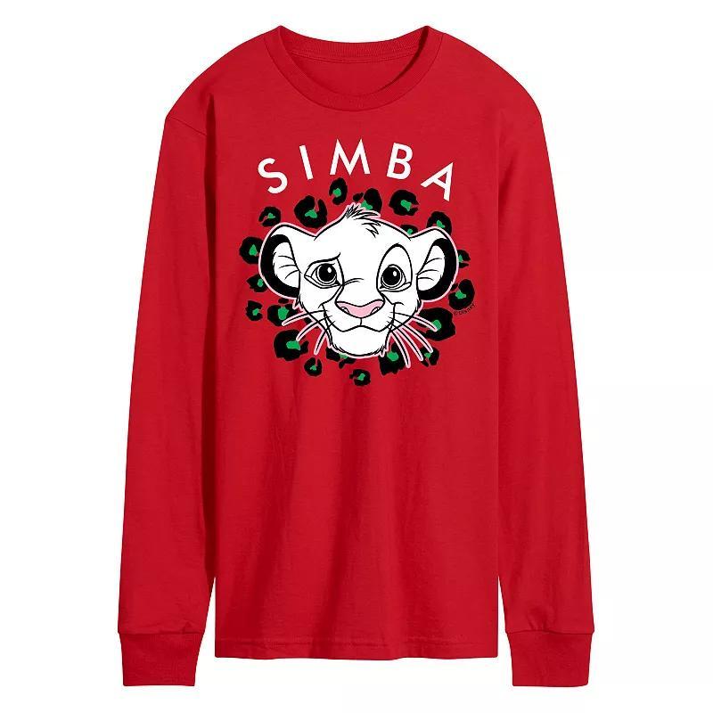 Disneys The Lion King Simba Mens Long Sleeve Graphic Tee Product Image