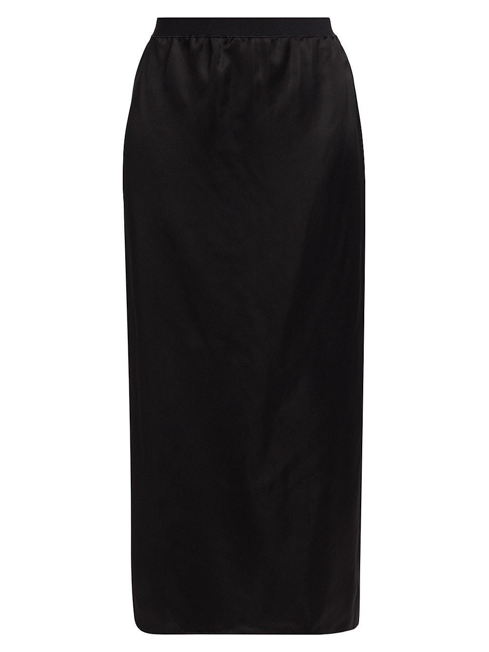 Womens Slip Midi-Skirt Product Image