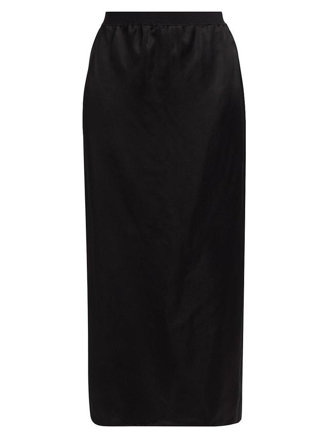 Womens Slip Midi-Skirt Product Image