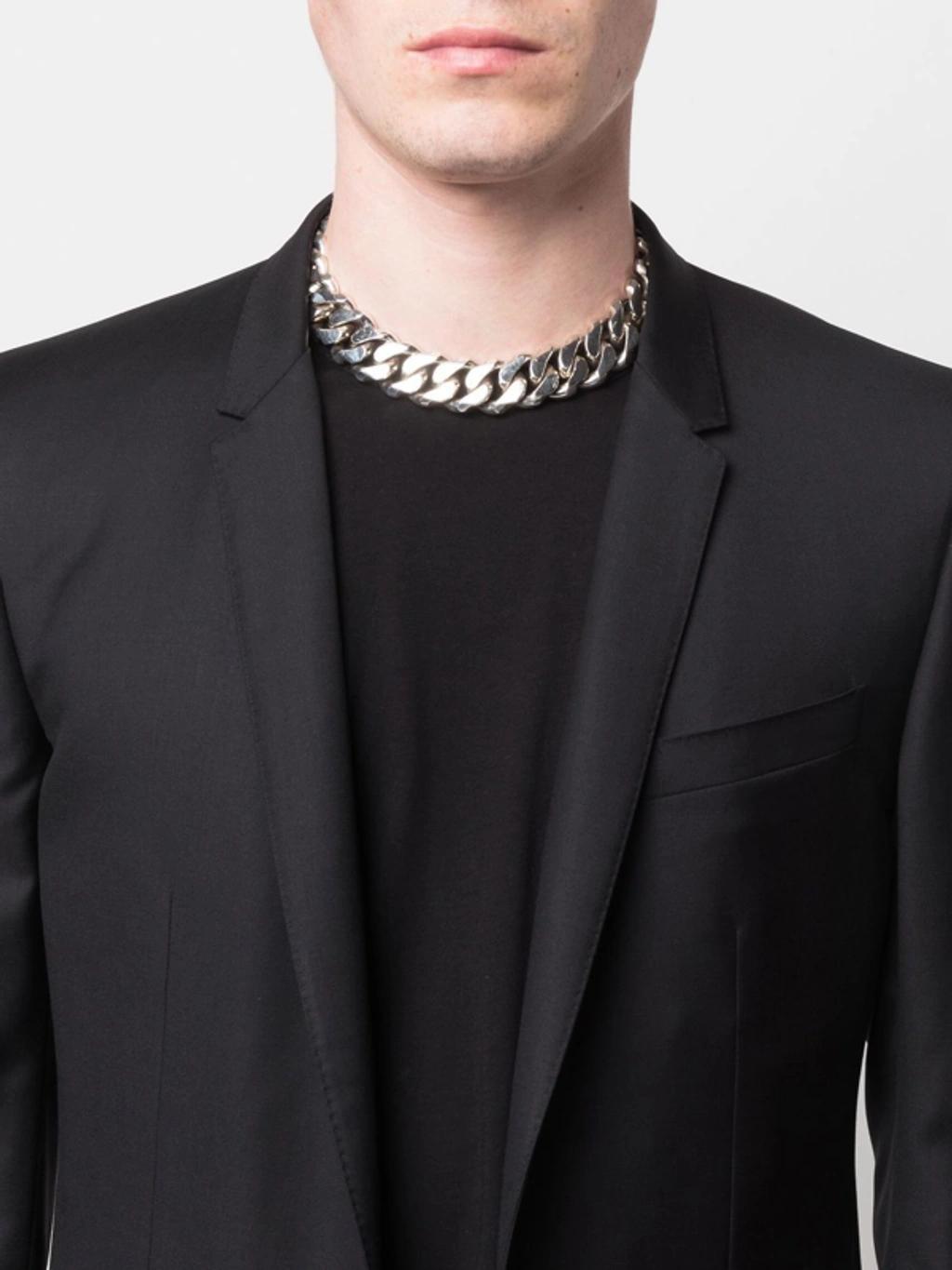 EMANUELE BICOCCHI Oversized Edge Chain Necklace In Silber Product Image