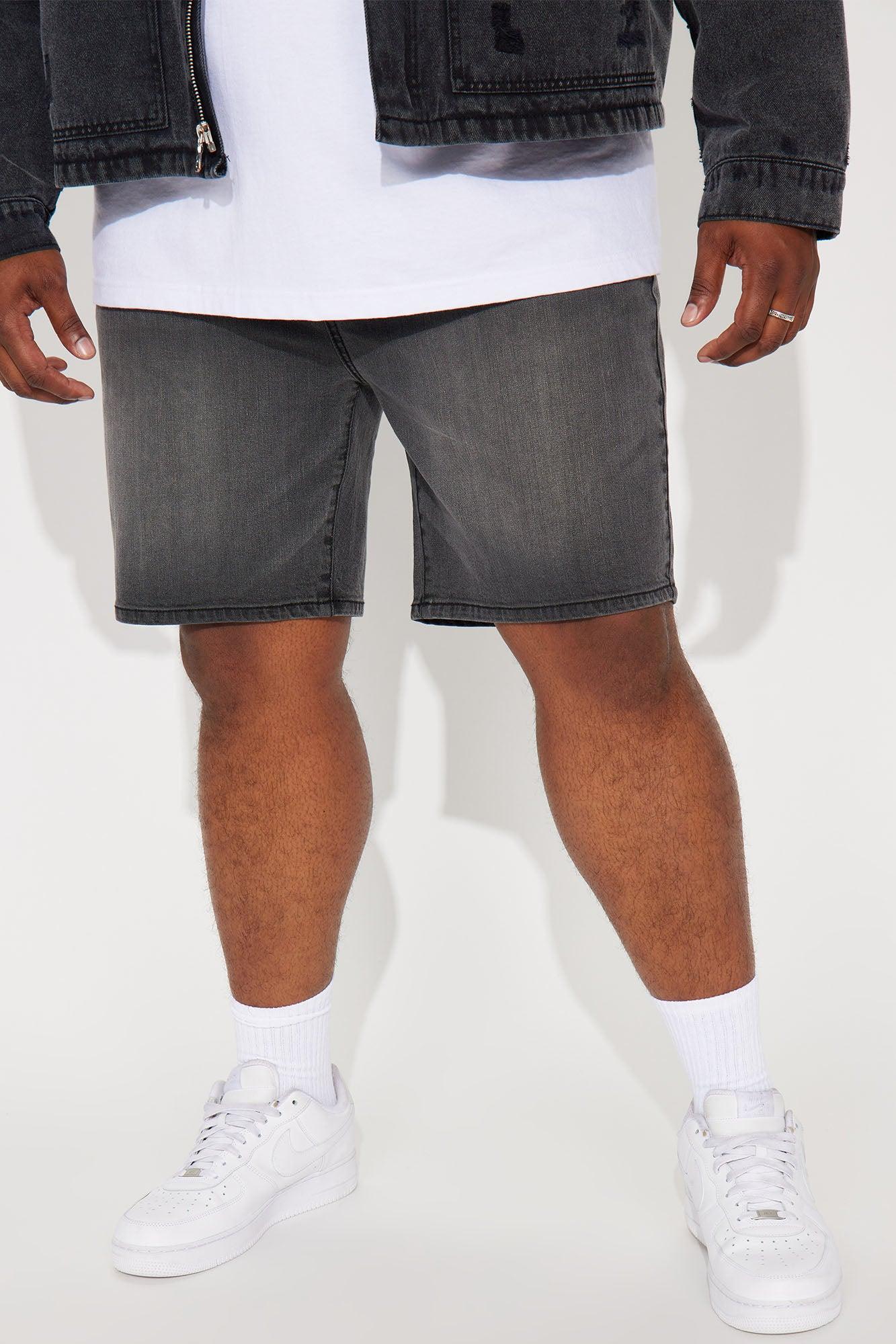 Cornell Slim Denim Shorts - Black Wash Product Image