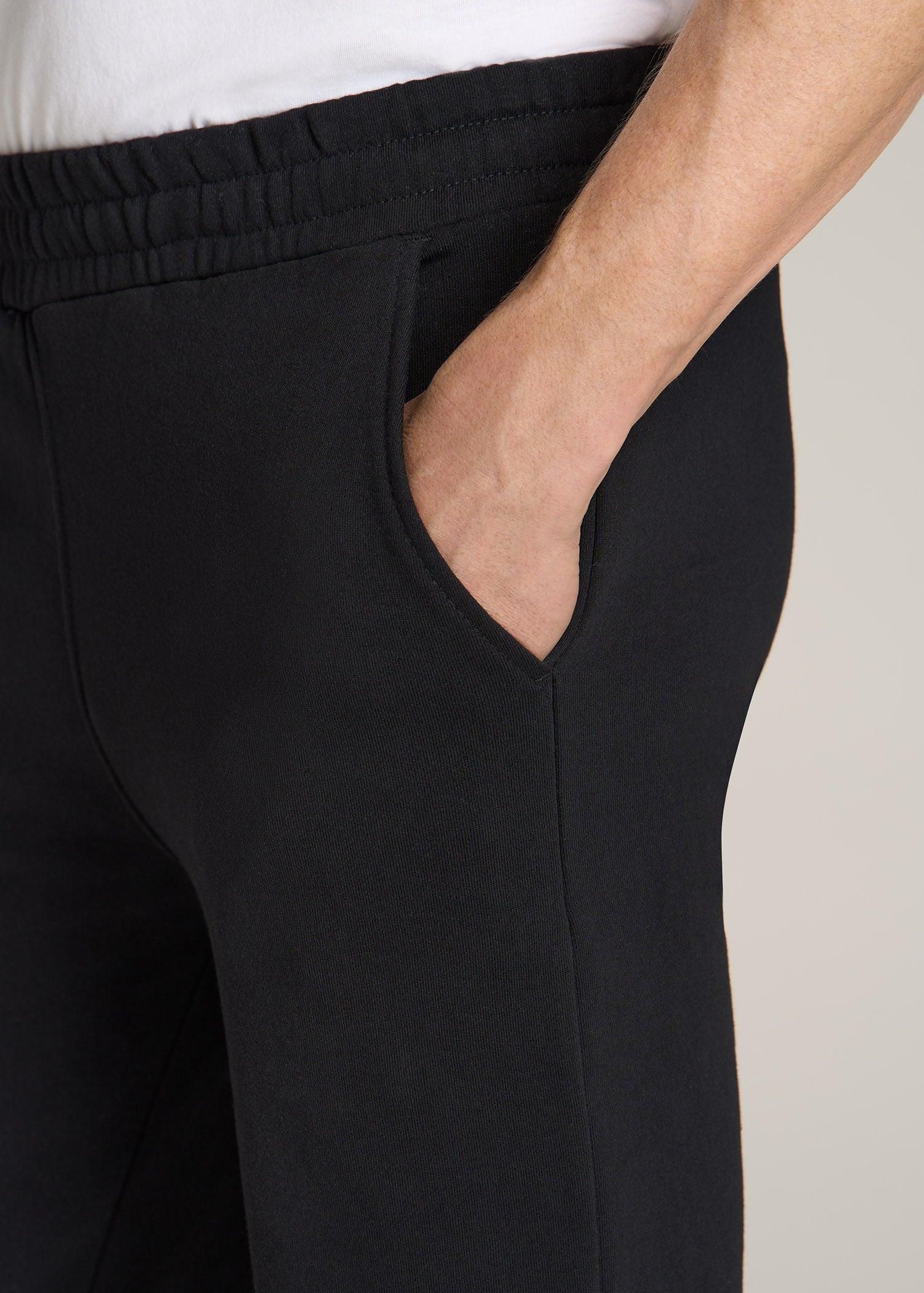 Wearever French Terry Sweatpants for Tall Men in Black Male Product Image