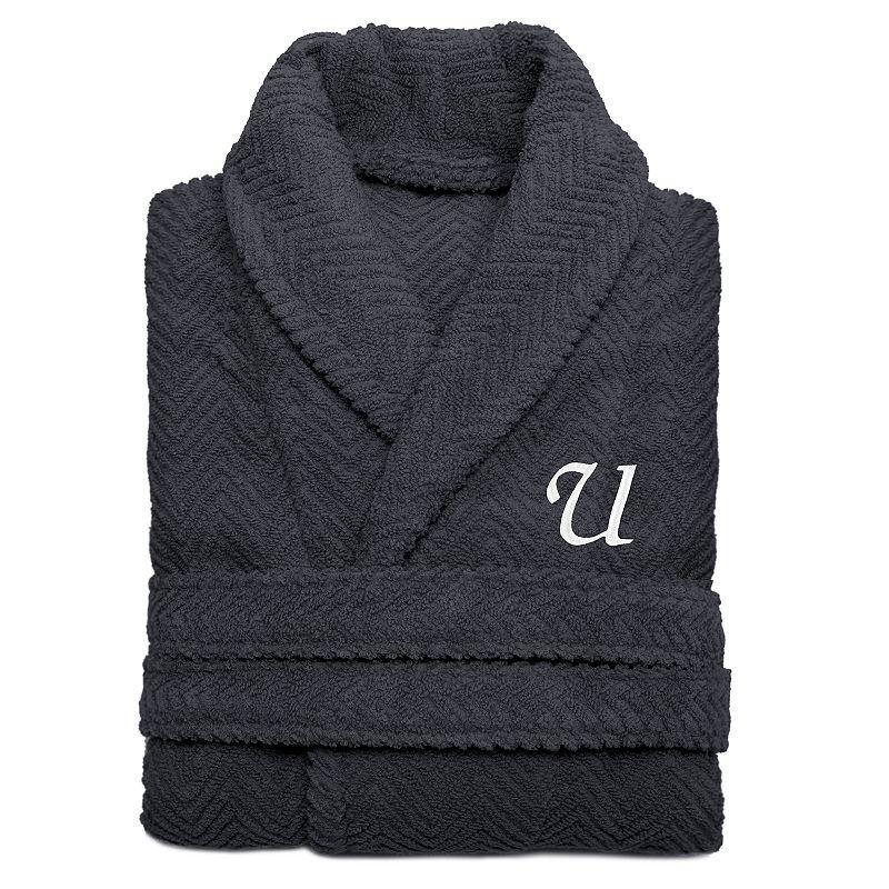 Linum Home Textiles Turkish Cotton Personalized Herringbone Weave Bathrobe, Womens Product Image