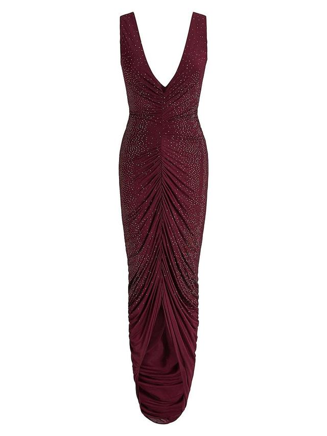 Womens Daemyn Embellished Ruched Gown Product Image