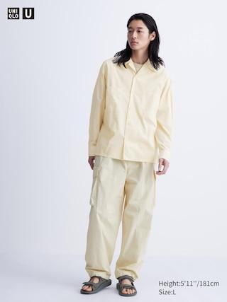 Wide-Fit Parachute Cargo Pants Natural Medium UNIQLO US Product Image