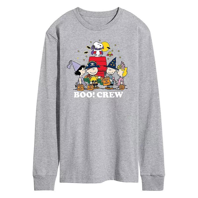 Mens Peanuts Boo Crew Tee Med Grey Product Image