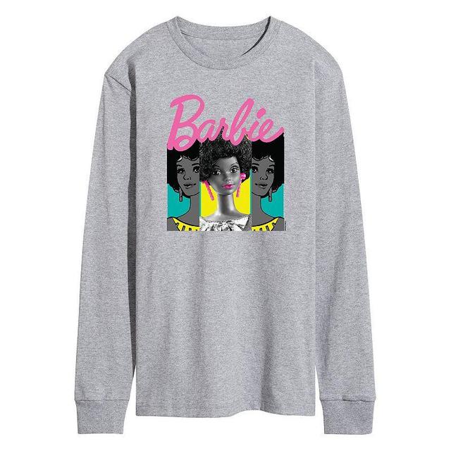 Hybrid Barbie Mens Tee Shirts ATHLETIC Heather Barbie Photo Split Long-Sleeve Tee - Men Product Image