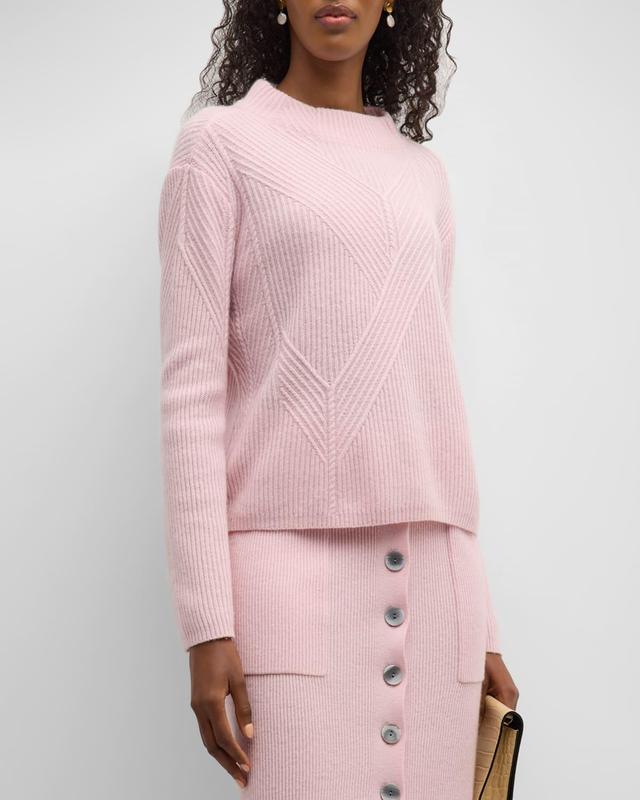 Womens Rib-Knit Wool-Blend Sweater Product Image