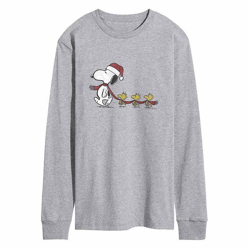 Mens Peanuts Line Up Tee Grey Grey Product Image