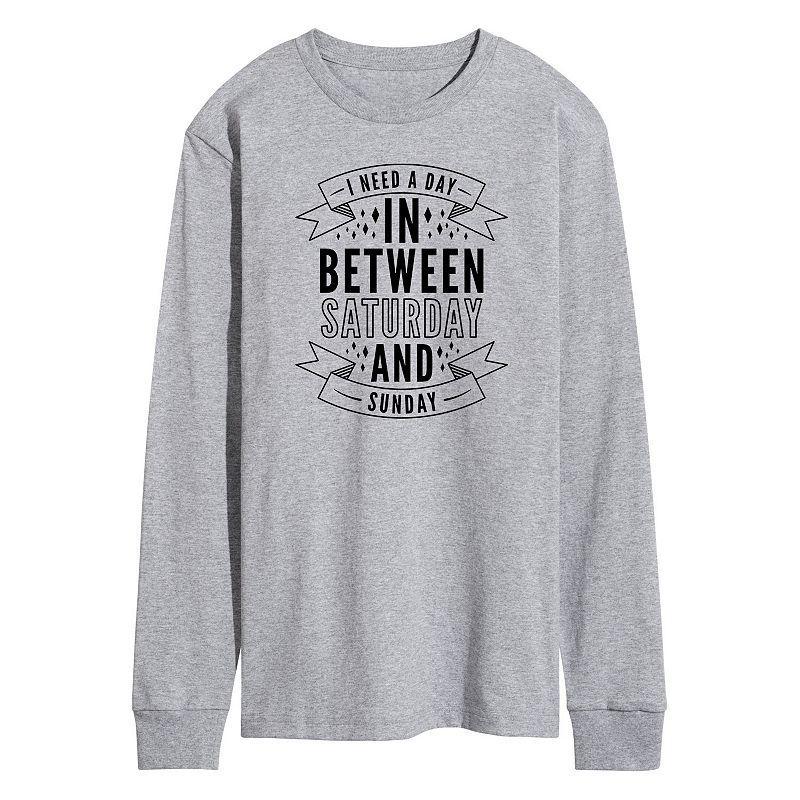 Mens Day In Between Saturday and Sunday Long Sleeve Tee Product Image