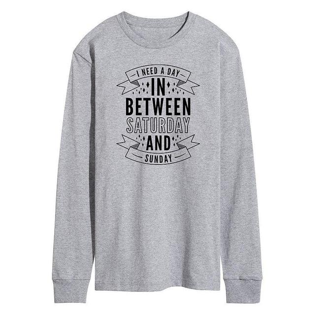 Mens Day In Between Saturday and Sunday Long Sleeve Tee Product Image